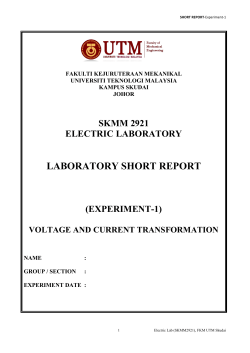 Short report Experiment 1_ SKMM2921 Electric