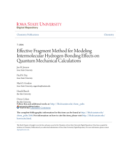 Effective Fragment Method for Modeling Intermolecular Hydrogen