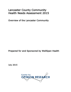 Lancaster County Community Health Needs