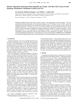 Distance Dependent Hydrogen Bond Potentials