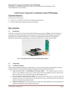 Cooperative Localization Using UWB Ranging