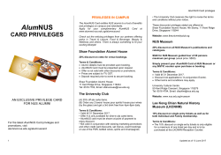 AlumNUS - NUS Office of Alumni Relations