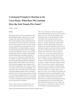 Communal Pronghorn Hunting in the Great Basin