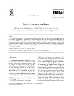 Engineering quantum-dot lasers