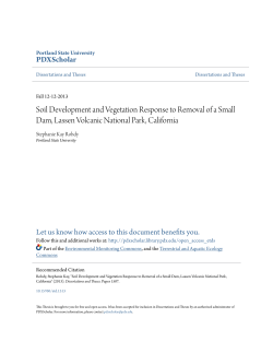 Soil Development and Vegetation Response to