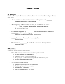 Chapter 1 Review