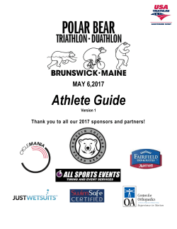 Athlete Guide - Tri