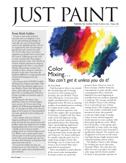 Color Mixing&hellip;