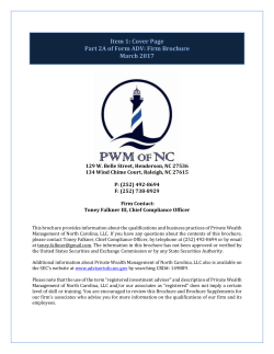 ADV - Private Wealth Management Of NC