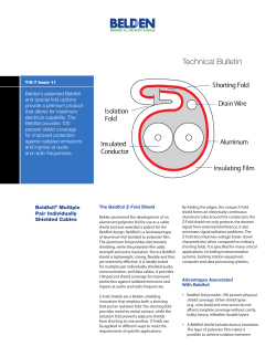 T8-7 Beldfoil Multiple Pair Individually Shielded Cables