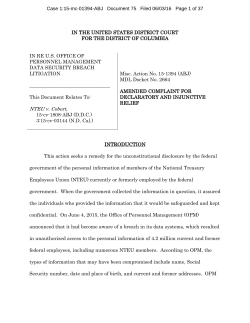 lawsuit, pending in the U.S. District Court for the District of