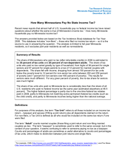How Many Minnesotans Pay No State Income Tax?