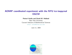 AOMIP coordinated run with NYU model