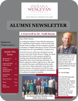 Spring 2013 - Indiana Wesleyan University