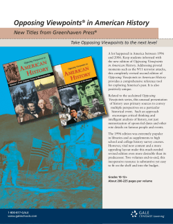 Opposing Viewpoints in American History