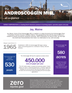 Androscoggin Mill - Verso Corporation