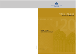 Should we take inside money seriously? - ECB