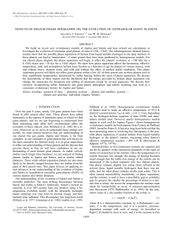effects of helium phase separation on the evolution of extrasolar