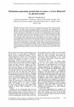 Mechanisms generating normal fault curvature" a review