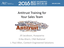 Antitrust Training for Your Sales Team
