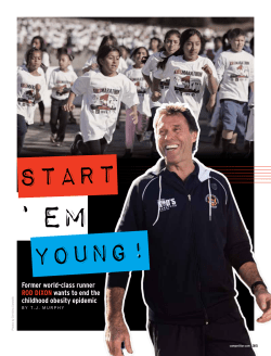 Former world-class runner Rod dixon wants to end the childhood