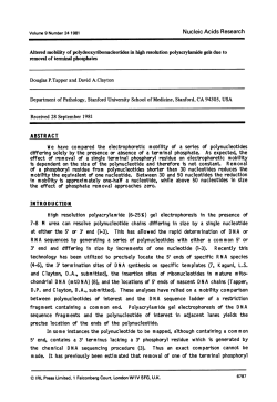 Nucleic Acids Research