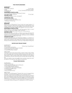 TWIX TRUFFLE BROWNIES INGREDIENTS: BROWNIES 1 cup