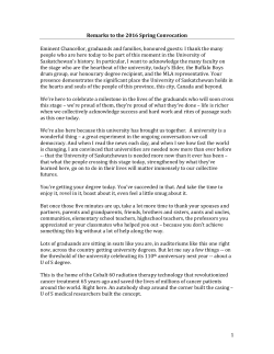 Read more - University of Saskatchewan
