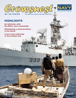 HIGHLIGHTS - Royal Canadian Navy / Marine royale canadienne