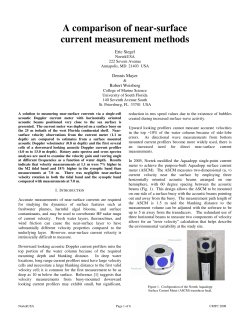 A comparison of near-surface current measurement methods