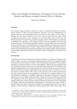 Peace on the Margins of Democracy: The Impact of Civic Activism