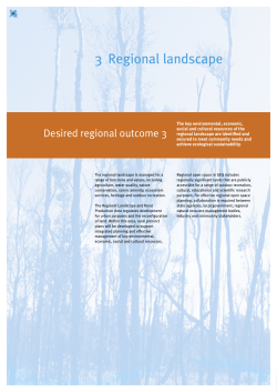 Regional Landscape - Economic development