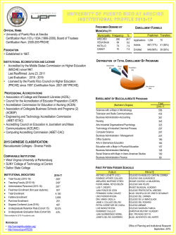 University of Puerto Rico at Arecibo Certification Num.103 y