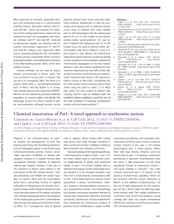Chemical inactivation of Pat1