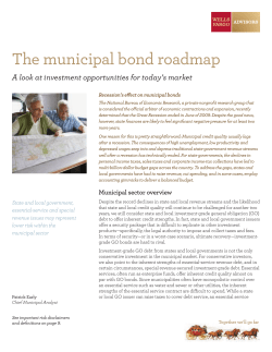The municipal bond roadmap