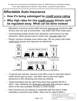 Pat Butler, NOW - National Association of Insurance Commissioners