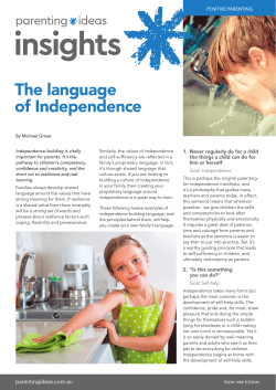 The language of Independence