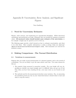 Professor Lindberg`s guide to uncertainties