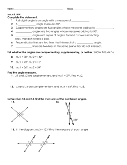 2. A angle measures 90