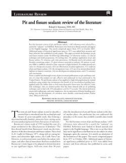 Pit and fissure sealant