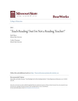 Teach Reading? but I`m Not a Reading Teacher!