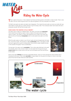 Riding the Water Cycle