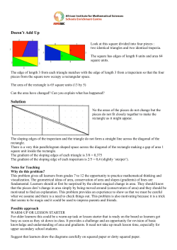 Doesn`t Add Up Solution