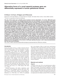 Alternative forms of a novel aspartyl protease gene are differentially