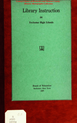 Library Instruction - Monroe County Library System