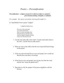 Poetry Personification
