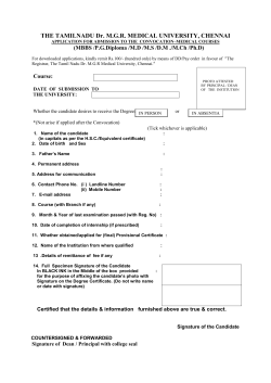 Price: Rs - The Tamil Nadu Dr. MGR Medical University