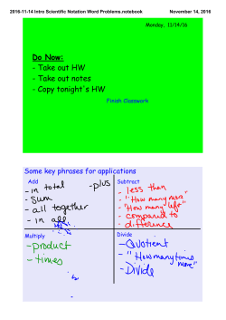 2016-11-14 Intro Scientific Notation Word Problems.notebook