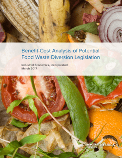 Benefit-Cost Analysis of Potential Food Waste Diversion Legislation