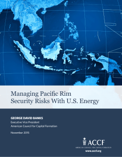 Managing Pacific Rim Security Risks With U.S. Energy